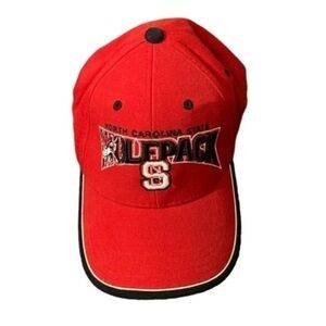 NC State University Wolfpack Cap Red & Black Official Licensed Adjustable​​​